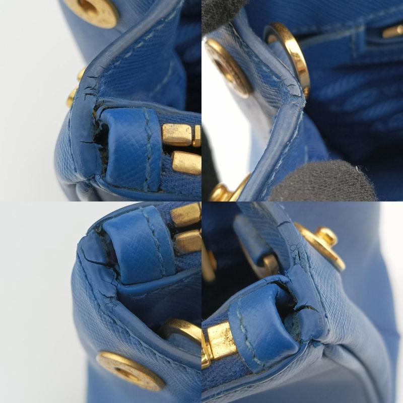 Prada Galleria Blue Saffiano Leather Bn1801208 180