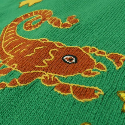 Gucci Cardigan #S 175 92A Wool Green DIY Scorpion Initial Thick Gucci