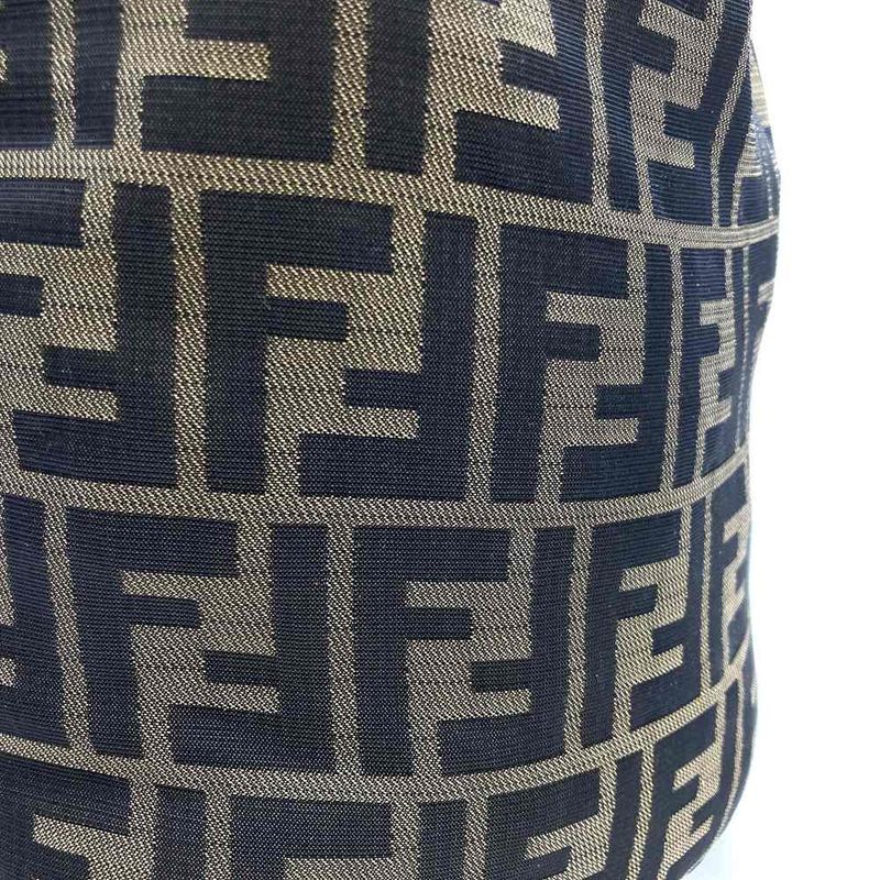 Fendi Handbag Khaki Nylon And Leather Zucca Women Men