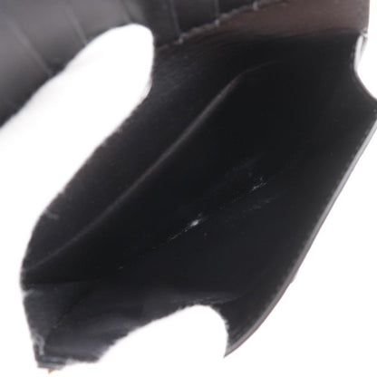 Celine Medium Strap Wallet Calf Black Ladies Bifold Wallet