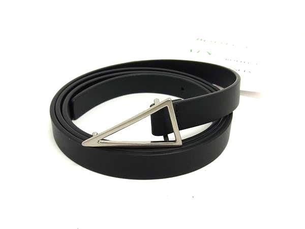 Bottega Veneta Leather Silver Hardware Belt Size 110cm (43.31in) 44IN