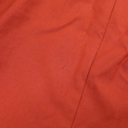 Saint Laurent Paris 80's Vintage Archive Cotton Pleated Long Skirt Red 44 Rare