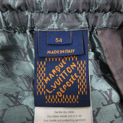 Louis Vuitton 24aw Jacquard Monogram Silk Plend Shorts Grey Size XL Men's