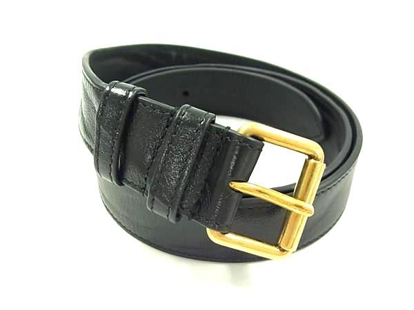 Gucci 476434 493075 Leather Silver Hardware Belt Only Size Indicated 85