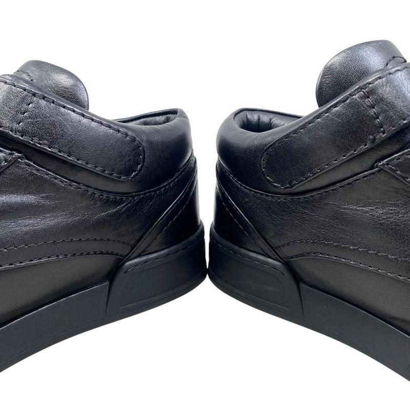 Chanel Sneakers Velcro High Cut G45110 36 Size Matelasse Coco Mark Logo Black