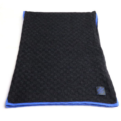 Louis Vuitton Echarpe Edge Scarf Black Blue M70528 My0137 Men's Preowned