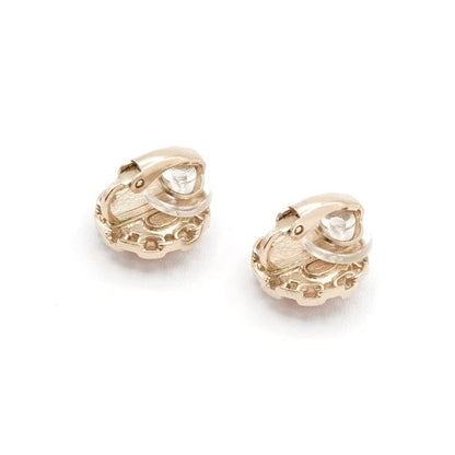 Chanel Earrings Earring Gold Here Mark