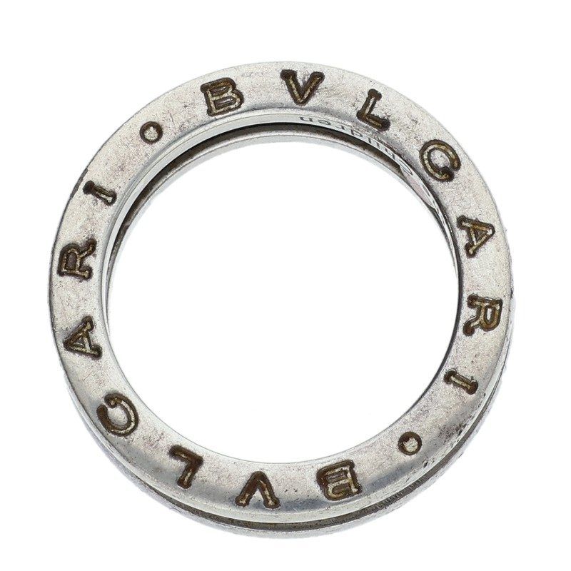 Bulgari B-zero1 Save The Children Silver Black Ceramic Ring Men's 11.5