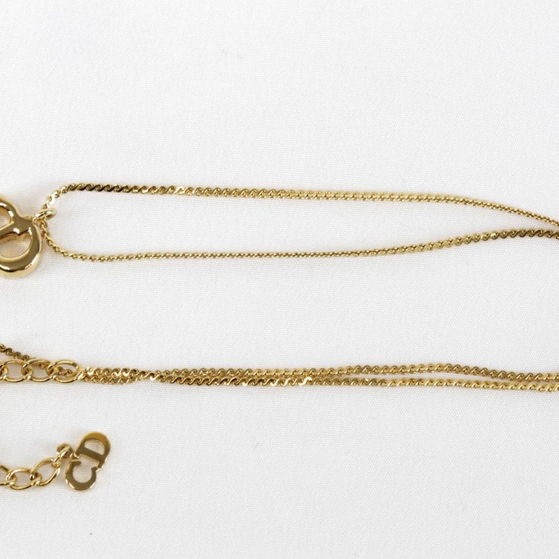 Christian Dior Logo CD Necklace
