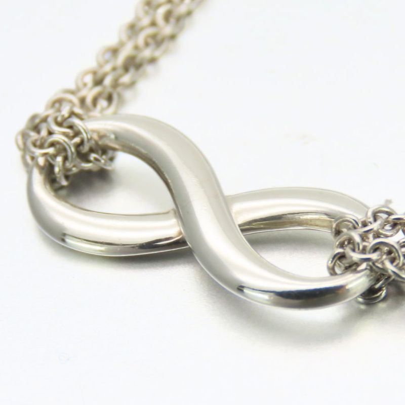 Tiffany & Co Necklace Infinity Silver 925 Approx 6.0g Silver Pendant W Chain