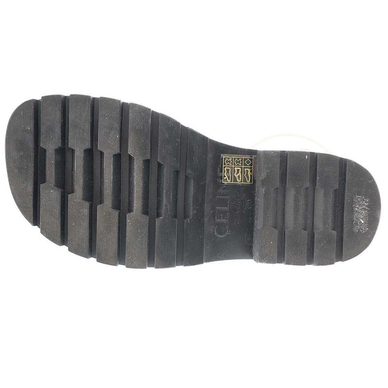 Celine Clea Cles a Triomphe Gladiator Sandals White Black 36