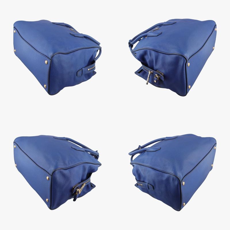 Prada Vitello Grain Blue Leather Bn2767158