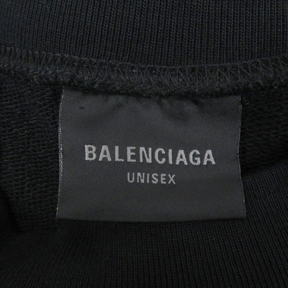 Balenciaga 22AW 697869 Back Logo Embroidery Oversized Sweatshirt Black XXS