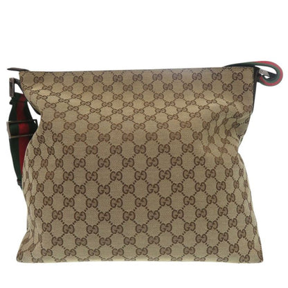 Gucci Sherry Line 189751 Shoulder Bag GG Canvas Leather Beige 0941 Gucci