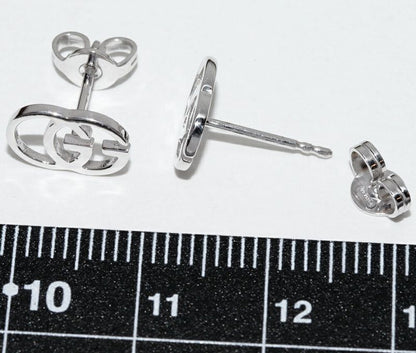 Gucci Earrings 18K White Gold GG Studded Earrings Online Limited 094074 J8502