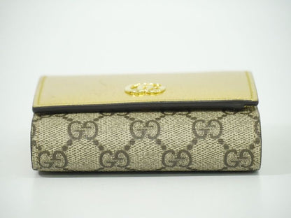 Authentic Gucci GG Marmont GG Supreme Leather Bifold Fold Wallet Compact Wallet