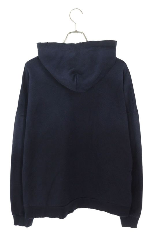 Balenciaga 21AW 674986 Tlvg4 Damaged NO Comment Print Pullover Hoodie Men's 2