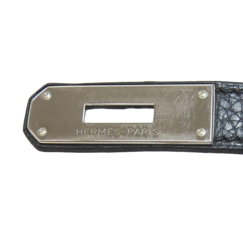 Hermes Birkin 40 Silver Hardware Handbag Taurillon Women