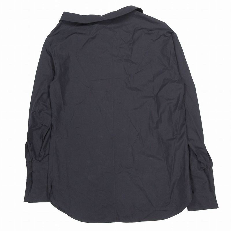 Dior Homme Asymmetric Shirt Cotton Poplin Bee Embroidery Long Sleeves Black