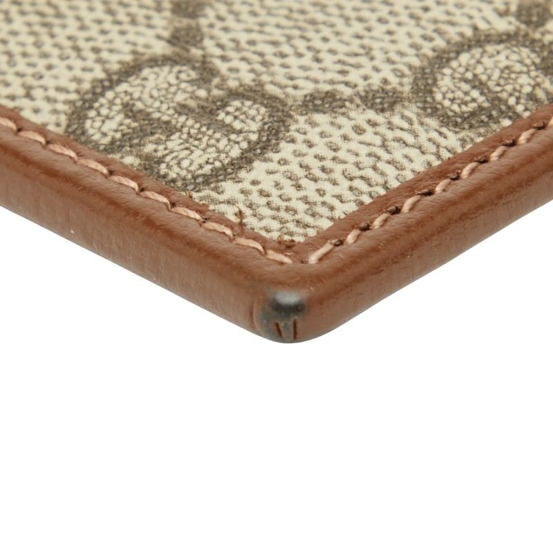 Gucci GG Supreme 673002 Beige Brown PVC Leather Women's Gucci