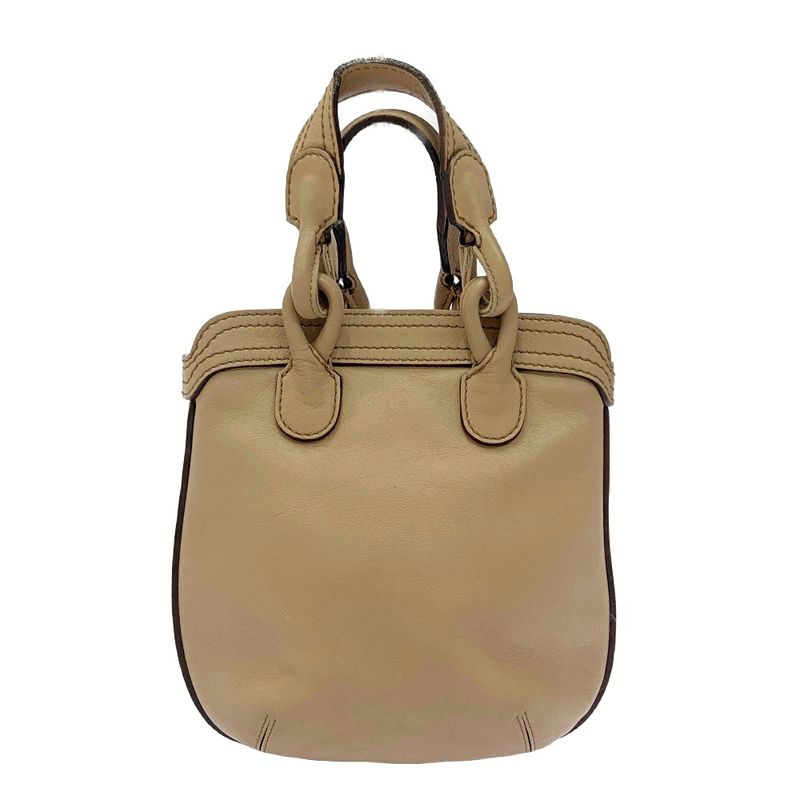 Loewe Leather Fiesta 2way Handbag Beige 386958 Handbag