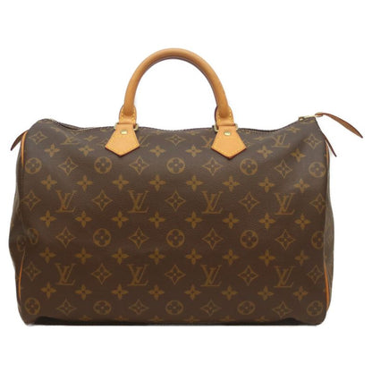 Louis Vuitton 02 M41524 Monogram Speedy 35 Boston Bag Handbag Travel Bag Brown