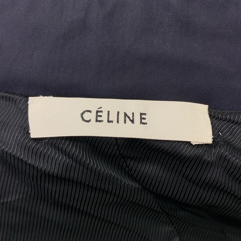 Celine - Phoebe Period Silk Blend Trench Coat - 36 - Navy - Women's