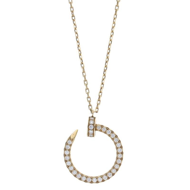 Cartier Juste UN CLOU Neclace Juste Un Clou 18K Yellow Gold Diamond Necklace