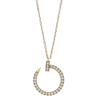 Cartier Juste UN CLOU Neclace Juste Un Clou 18K Yellow Gold Diamond Necklace