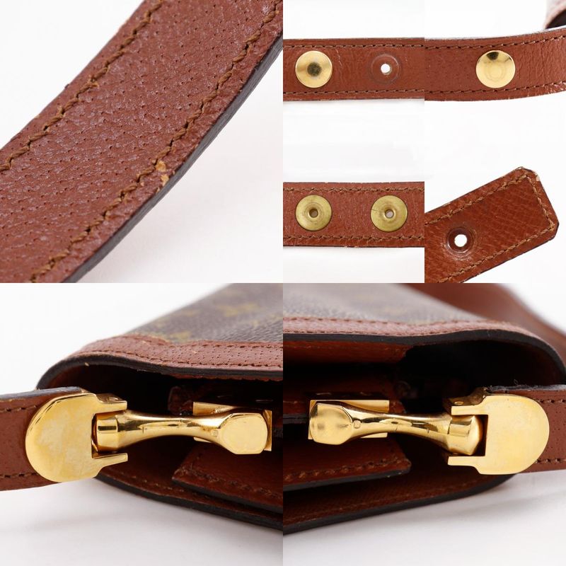 Louis Vuitton Sac Dauphine Vintage M51410 Monogram Canvas Brown Ladies Shoulder