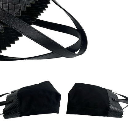 Bottega Veneta Intrecciato Leather Canvas Tote Bag Handbag
