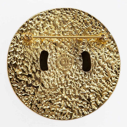Celine Brooch Gold Dome Motif Arc De Triomphe Star