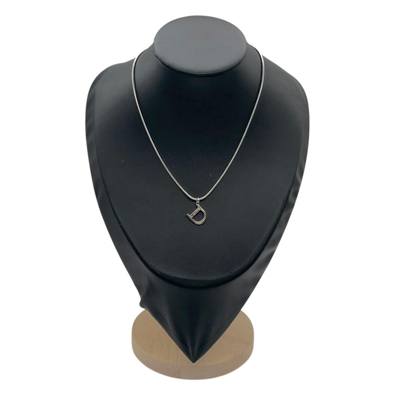 Christian DIOR Necklace Snake Chain Silver