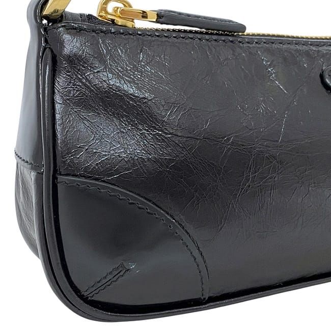 Prada Semi Shoulder Bag Black NERO Reedition2002