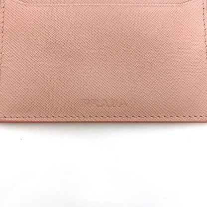 Prada Card Case Pink Ec20578 Excellent Condition Cles Zit Card