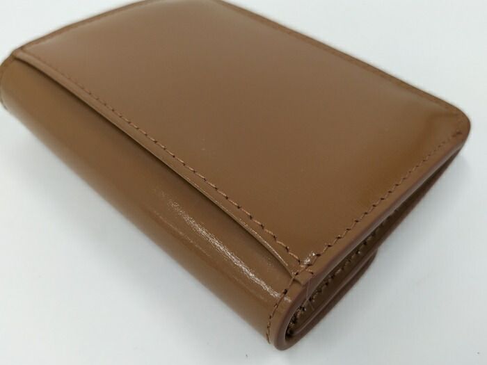Celine Triomphe Card Case Leather Brown