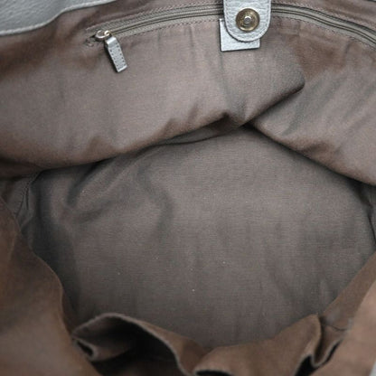 Gucci Shoulder Tote Bag Bamboo Tassel Leather Gray 38ka912