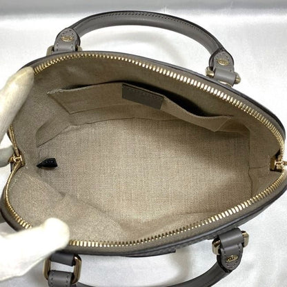 Gucci 2 Way Bag F21470 Grey Micro Stripe 449654