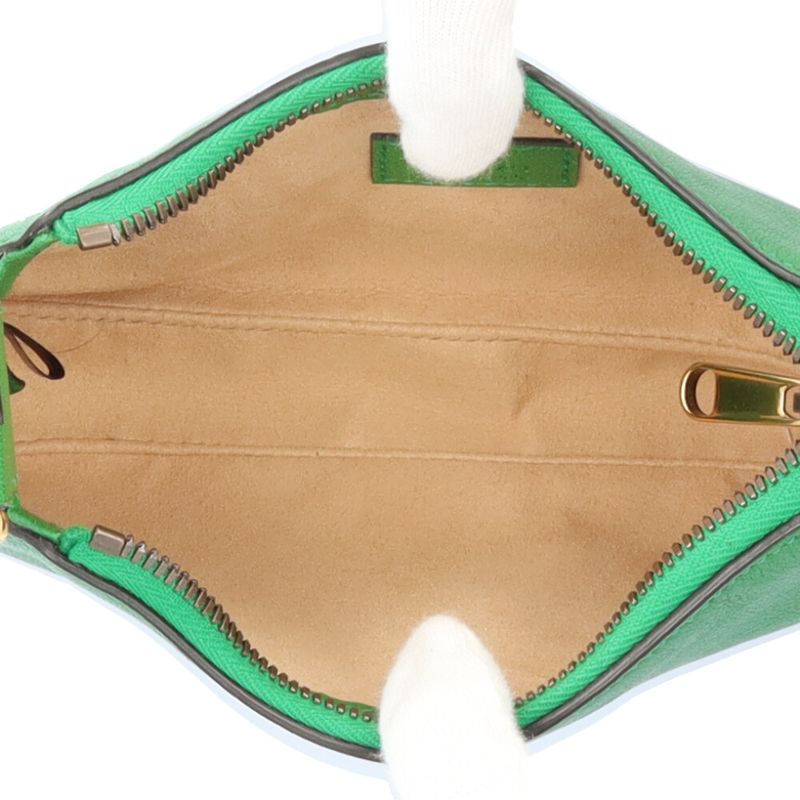 Gucci Aphrodite Mini GG Marmont Handbag Leather 739076 Green Ladies Gucci