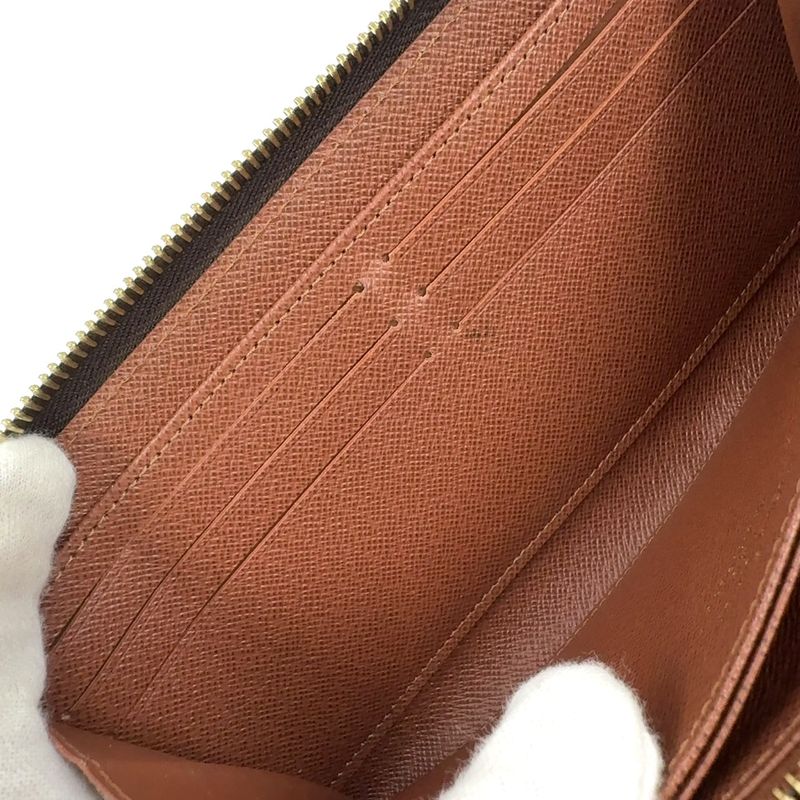 Louis Vuitton Zippy Wallet Monogram RFID Compatible PVC Brown Round Zipper Long