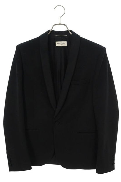 Saint Laurent Paris 509525 Y512w 1B Tuxedo Jacket Men's 46