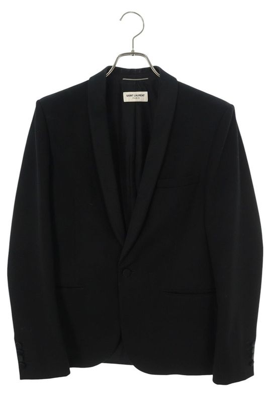 Saint Laurent Paris 509525 Y512w 1B Tuxedo Jacket Men's 46