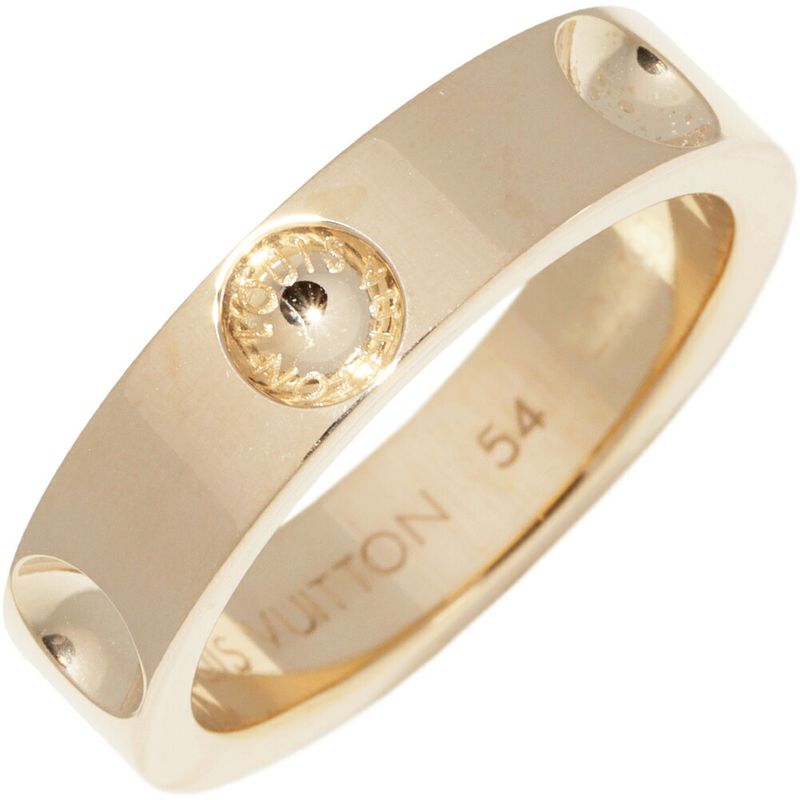 Louis Vuitton 18K Yellow Gold Petite Berg Empreinte Ring Q9126h