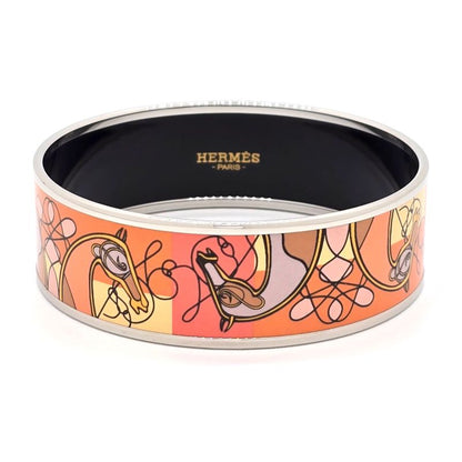 Hermes Emailles GM Bangle 195cm (768in) (approx) Around The Wrist Horse Motif