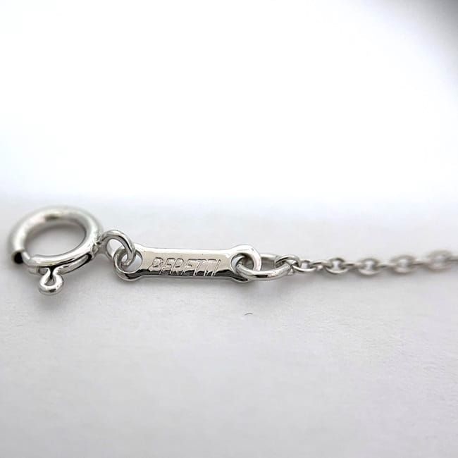 Tiffany & Co Open Heart Necklace Ec22789 Silver