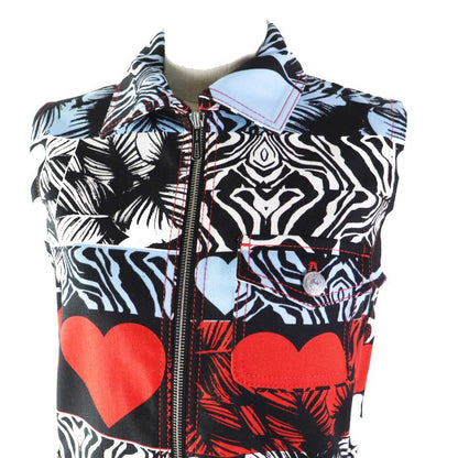 Hermes 23SS 3e0551d1 Wild Print Denim Dress With Serie Buttons Dress Multi 36