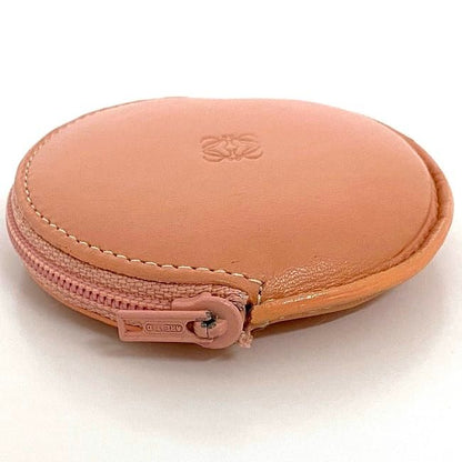 Loewe Coin Case Pink Anagram Excellent Condition Coin Purse Leather Preowned L26
