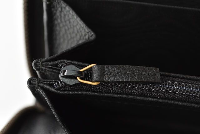 Unused Gucci Long Wallet Vintage Logo Print Black 496317