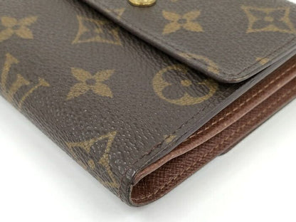 Louis Vuitton Porte Monet Vieux Carte Cles Di Trifold Wallet Monogram Brown