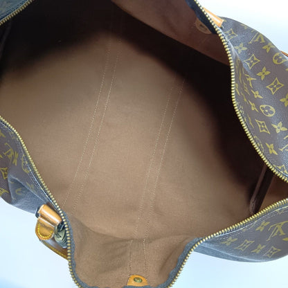 Louis Vuitton Monogram Keepall Bandouliere 55 Boston Bag M41414 Brown